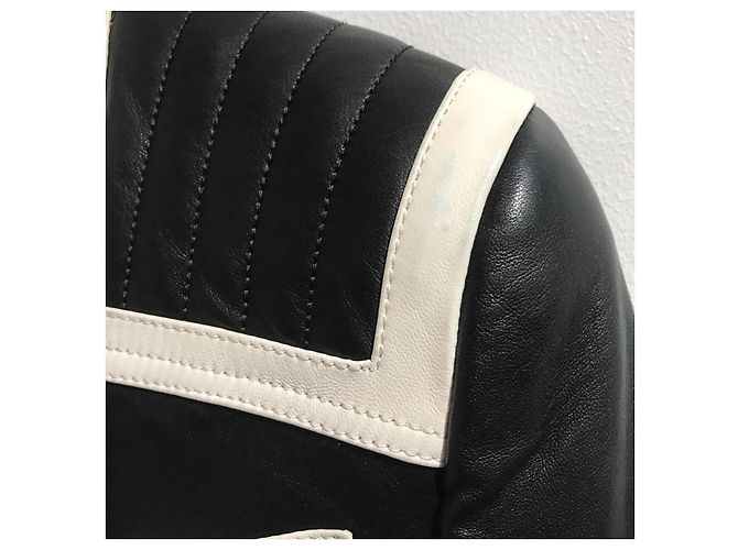 BALMAIN Jacken T.IT 38 Leder Schwarz - Ansicht 3