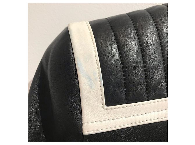 BALMAIN Jacken T.IT 38 Leder Schwarz - Ansicht 4