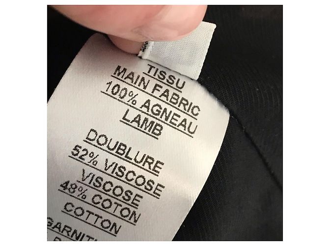 BALMAIN Jacken T.IT 38 Leder Schwarz - Ansicht 8