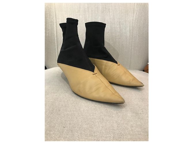 Céline CELINE Stivaletti T.EU 41 Pelle Beige - vista 2