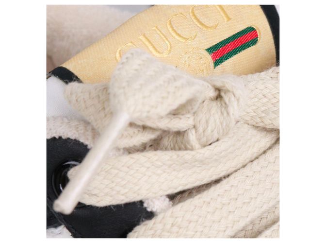 GUCCI - Sneakers stringate Gucci Screener in pelle nera (taglia 35,5) Nero - vista 6
