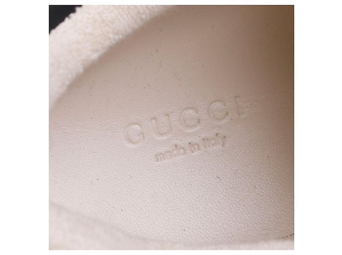 GUCCI - Sneakers stringate Gucci Screener in pelle nera (taglia 35,5) Nero - vista 8