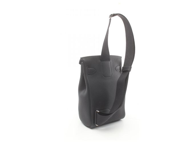 Hermès Sac à taille Cabane PM Hermes Kelly Akkad Bleu Marine - vue 3
