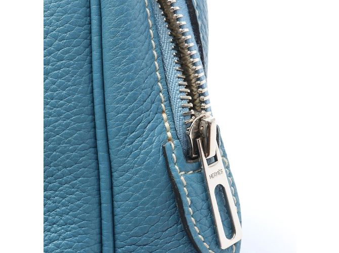 Hermès Borsa tote Hermes Victoria Elan 38 Blue Jean - vista 10