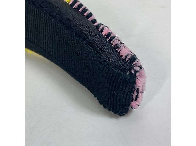 Diadema de nylon con logo triangular de Prada Rosa Amarillo - vista 7