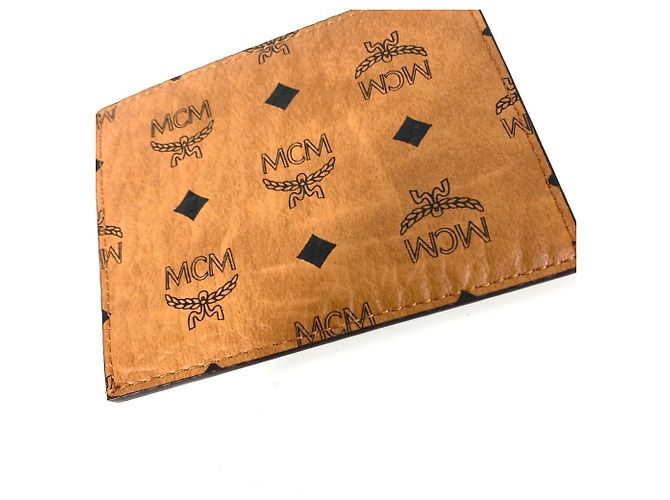 MCM Brown Leather Business Card Case - view 6