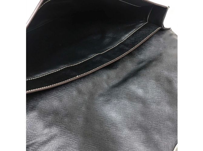 Borsa a tracolla Prada Saffiano Bijoux x Studs Nero Blu chiaro - vista 9