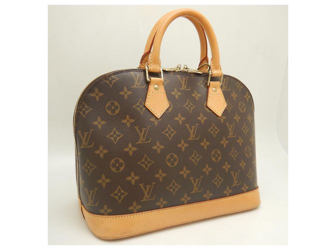 Sac à main Alma Monogram Louis Vuitton Marron Monogramme - vue 2