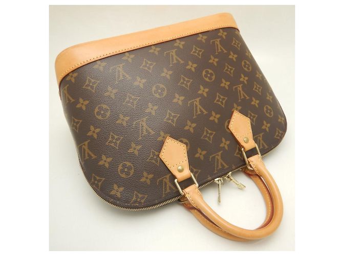 Sac à main Alma Monogram Louis Vuitton Marron Monogramme - vue 3