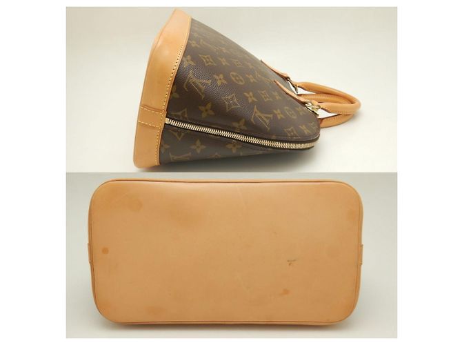 Sac à main Alma Monogram Louis Vuitton Marron Monogramme - vue 4