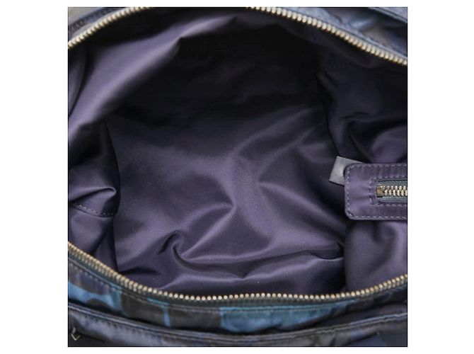 Borsa tote camouflage con borchie Valentino Blu Blu navy - vista 6