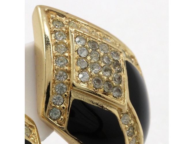 Orecchini a clip con strass Christian Dior - vista 11
