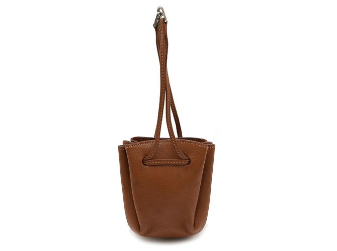 Hermès Pochette Hermes Vespa in pelle di capra marrone - vista 2