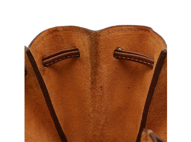 Hermès Pochette Hermes Vespa in pelle di capra marrone - vista 7