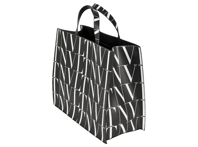 Borsa Tote VLTN Times di Valentino Garavani Preto - vista 2