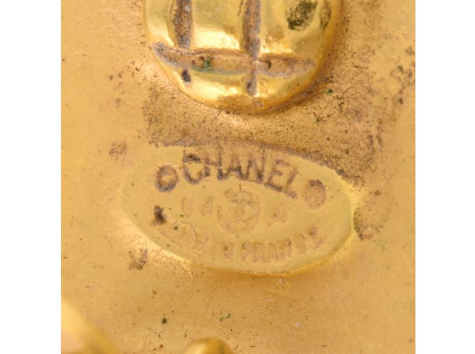 Chanel Gripoa Coco Mark Clip Ohrringe Bordeaux - Ansicht 4