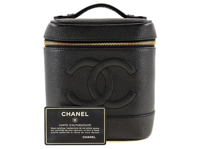 Borsa Vanity in pelle caviar di Chanel Nero - vista 10