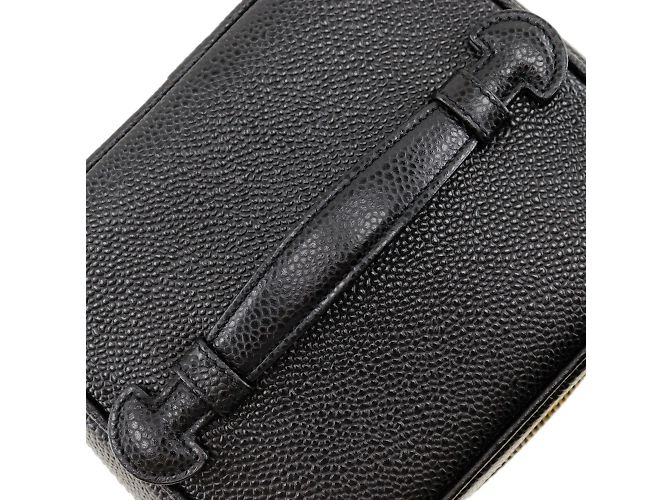 Borsa Vanity in pelle caviar di Chanel Nero - vista 5