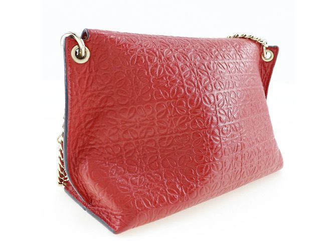 Borsa a Spalla Loewe Avenue Rossa Rosso - vista 3
