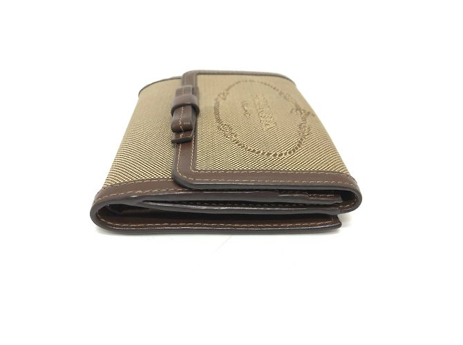 Billetera bi-fold de jacquard marrón Prada - vista 3