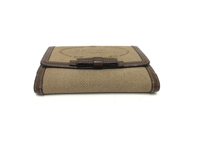 Billetera bi-fold de jacquard marrón Prada - vista 4