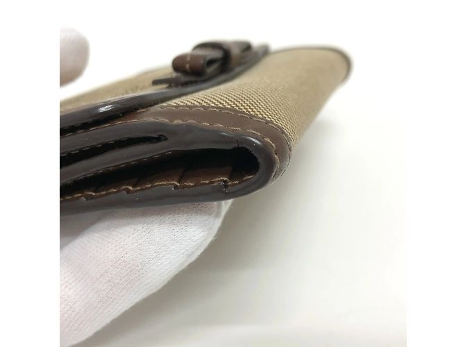 Billetera bi-fold de jacquard marrón Prada - vista 5