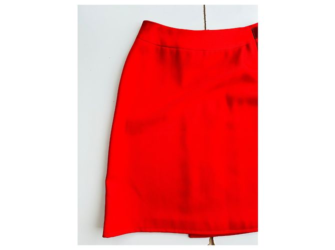 Céline Falda Celine con hebilla triunfante Roja - vista 14