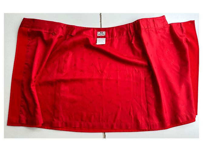 Céline Falda Celine con hebilla triunfante Roja - vista 8