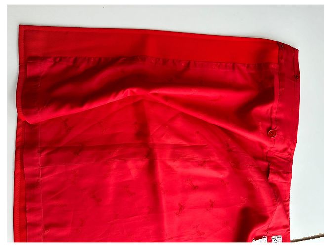 Céline Falda Celine con hebilla triunfante Roja - vista 9