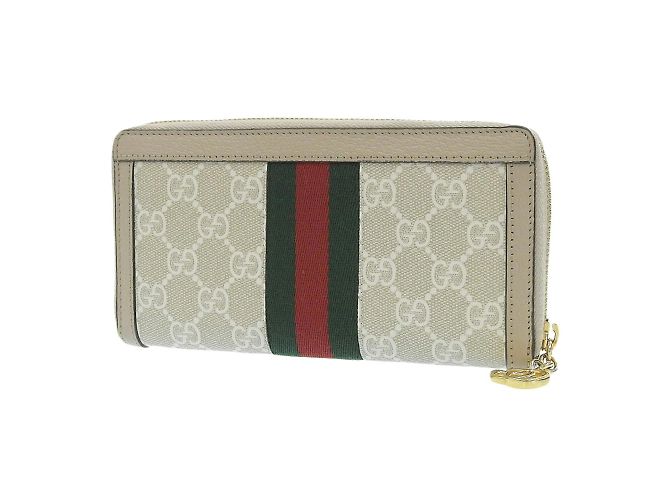 Billetera bi-fold Gucci Ophidia GG Supreme Beige - vista 2