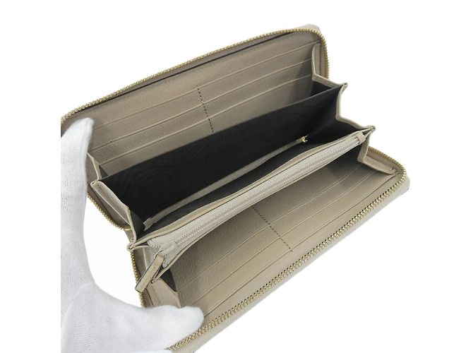 Billetera bi-fold Gucci Ophidia GG Supreme Beige - vista 3