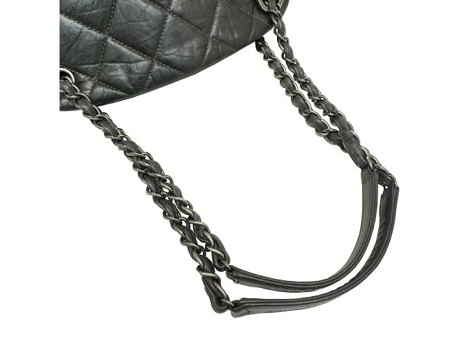 Chanel Coco Mark Mademoiselle Kettentasche Anthrazitgrau - Ansicht 10