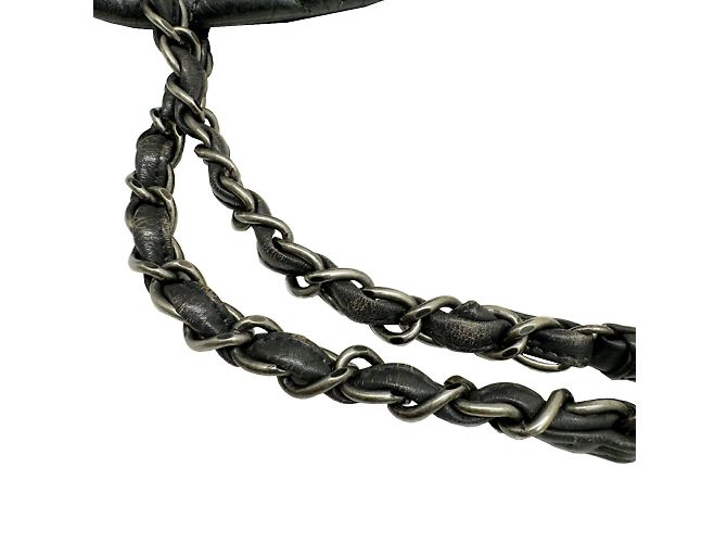 Chanel Coco Mark Mademoiselle Kettentasche Anthrazitgrau - Ansicht 11