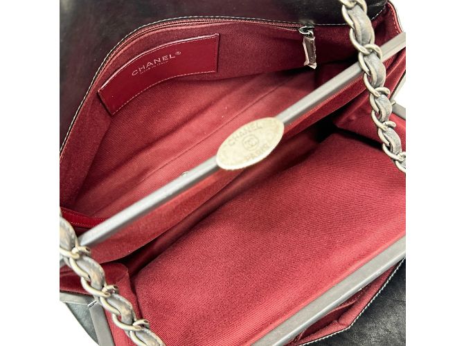 Chanel Coco Mark Mademoiselle Kettentasche Anthrazitgrau - Ansicht 14