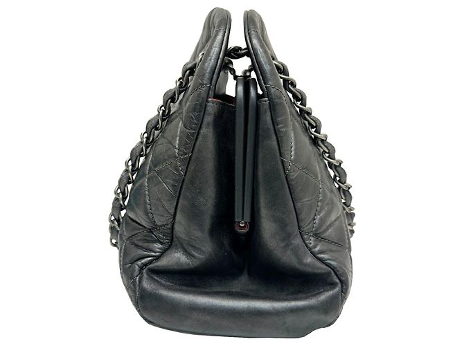 Chanel Coco Mark Mademoiselle Kettentasche Anthrazitgrau - Ansicht 3