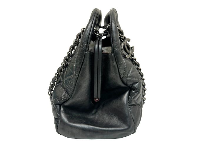 Chanel Coco Mark Mademoiselle Kettentasche Anthrazitgrau - Ansicht 4