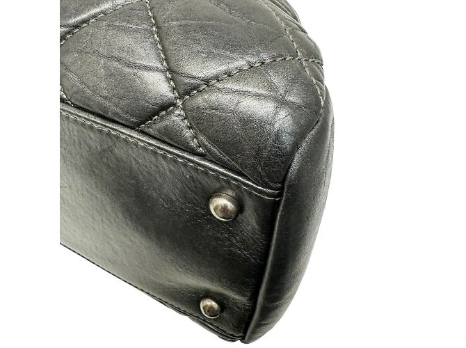 Chanel Coco Mark Mademoiselle Kettentasche Anthrazitgrau - Ansicht 7