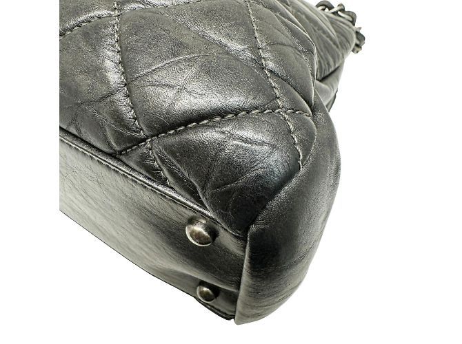 Chanel Coco Mark Mademoiselle Kettentasche Anthrazitgrau - Ansicht 8