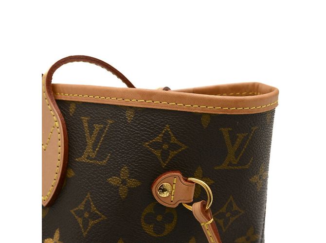 Borsa tote Neverfull MM Monogram Louis Vuitton Beige - vista 4
