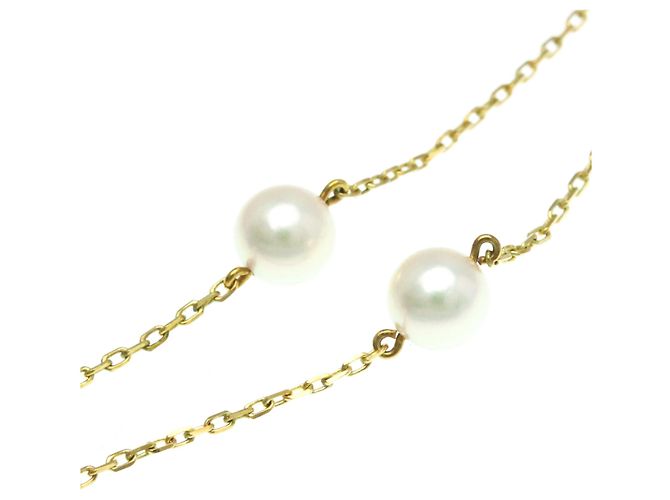 Collana pendente in perle d'oro 18K Mikimoto - vista 11