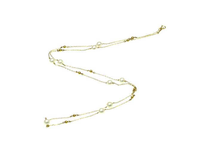 Collana pendente in perle d'oro 18K Mikimoto - vista 6