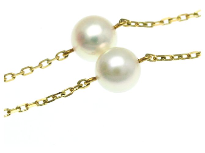 Collana pendente in perle d'oro 18K Mikimoto - vista 9