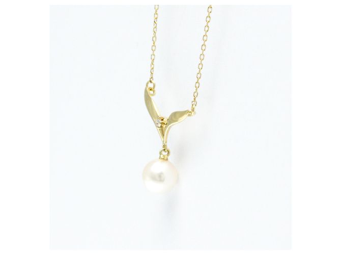 Mikimoto Perlen-Diamant-Pendellekette - Ansicht 2