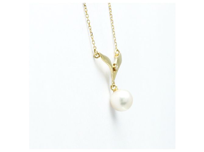 Mikimoto Perlen-Diamant-Pendellekette - Ansicht 3