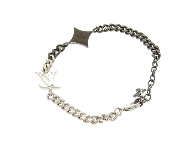 Bracciale Charm LV Instinct di Louis Vuitton Nero Argento - vista 3