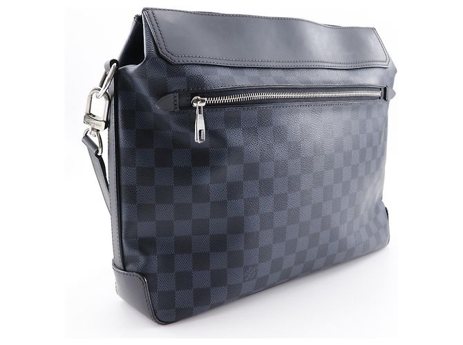 Borsa a spalla Greenwich di Louis Vuitton Nero Blu navy - vista 3