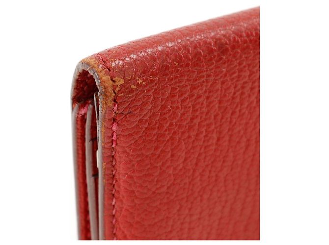 Hermès Billetera bi-fold HERMES Beansufla de Hermes Roja - vista 10