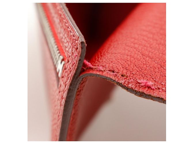 Hermès Billetera bi-fold HERMES Beansufla de Hermes Roja - vista 12