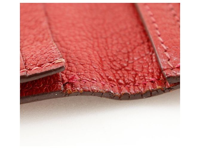 Hermès Billetera bi-fold HERMES Beansufla de Hermes Roja - vista 13