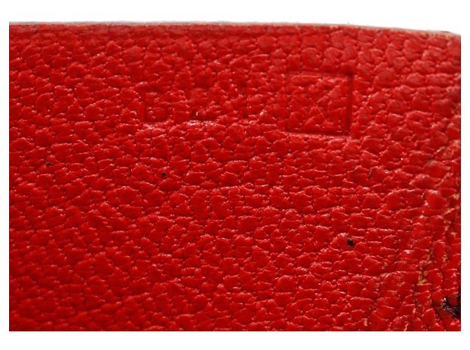 Hermès Billetera bi-fold HERMES Beansufla de Hermes Roja - vista 18